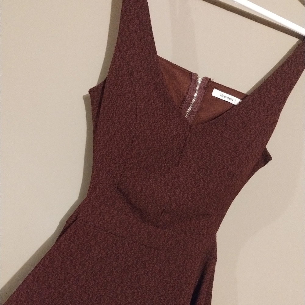 Bluenotes Gorgeous Textured Burgundy Dress